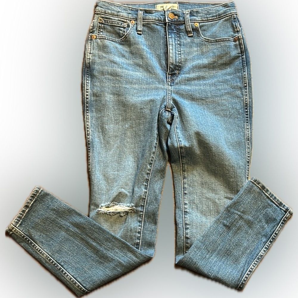 Madewell 10" High-Rise Skinny Crop Jeans in Sheffield Wash